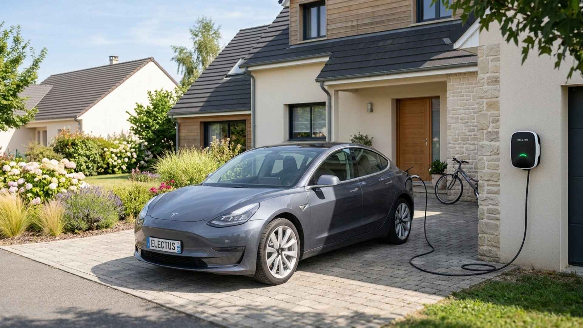 Charging an electric car at home